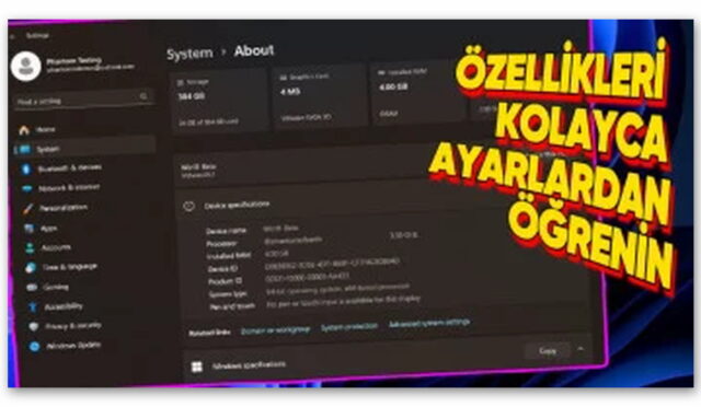 Windows 11’e Bilgisayar Özelliklerinizi Çok Kolay Bir Şekilde Görüntülemenizi Sağlayacak Yenilik Geliyor!