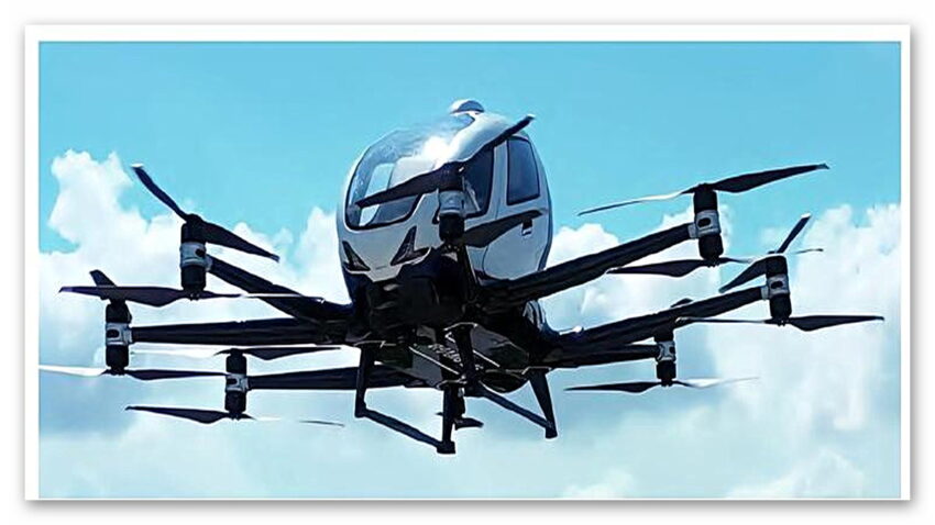 İnsansız eVTOL Uçuşu Gerçekleşti: Çinliler “Uçan Araba” Sektörünü de Ele Geçirecek!