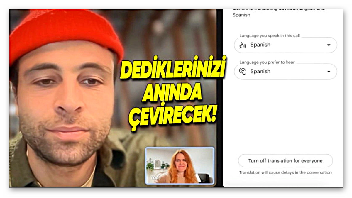 Google Meet'e Yapay Zekâ Destekli Canlı Çeviri Geldi