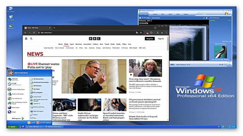 20 Yıl Aradan Sonra Windows XP Kullanmak İster miydiniz? Bu İnternet Sitesi Sayesinde Mümkün!