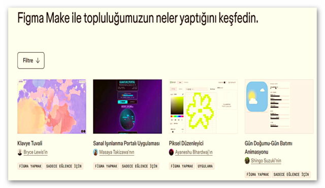 Figma Make kodlama aracı
