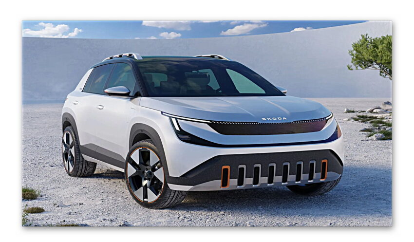 Skoda’nın Çok Beklenen Uygun Fiyatlı Elektrikli SUV’u Epiq’in Muhtemel Tasarımı Sızdırıldı!