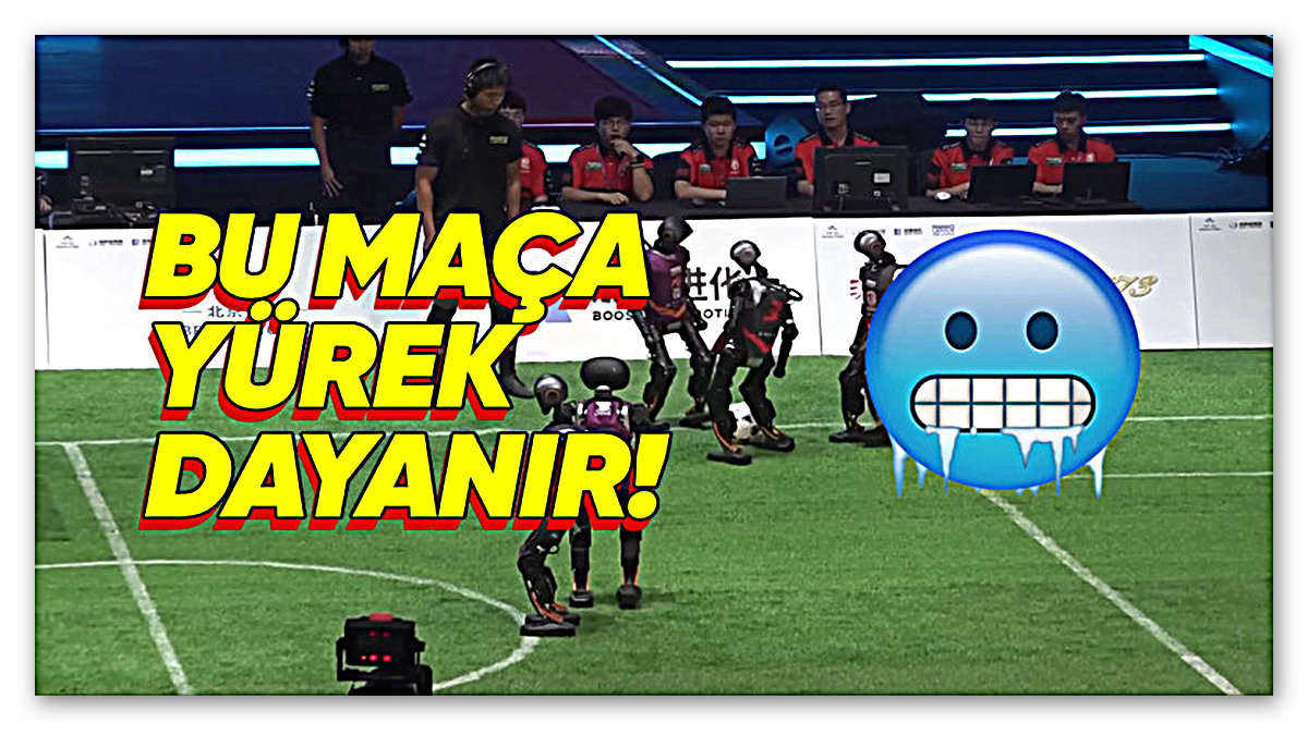 Yapay Zekâ Destekli Mini İnsansı Robotlar Futbol Maçı Yaptı