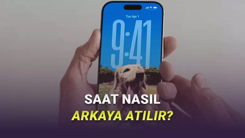 iPhone Kilit Ekranında Saat, Duvar Kâğıdının Arkasına Nasıl Atılır?