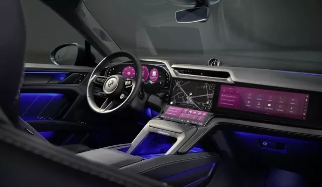 Elektrikli Porsche Cayenne'in iç mekan tasarımı paylaşıldı