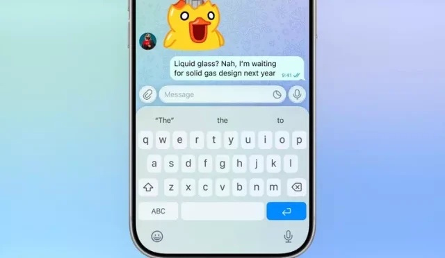 Telegram, iPhone uygulaması için Liquid Glass benzeri tasarımını gösterdi