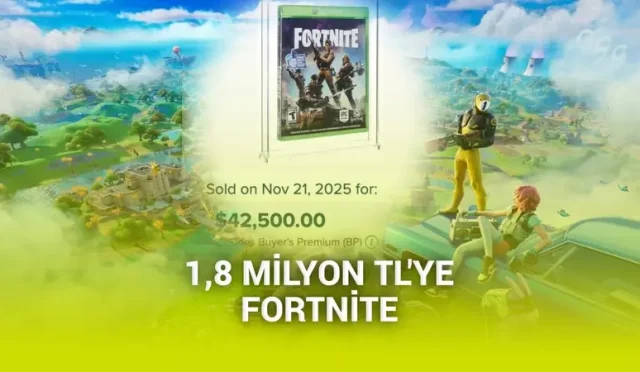 Fortnite'ın kutulu kopyası, 1,8 milyon TL'ye satıldı