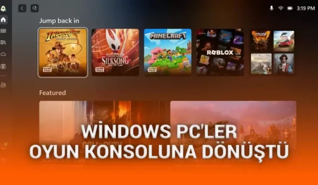 Tüm Windows bilgisayarları oyun konsoluna dönüştüren Xbox oyun modu