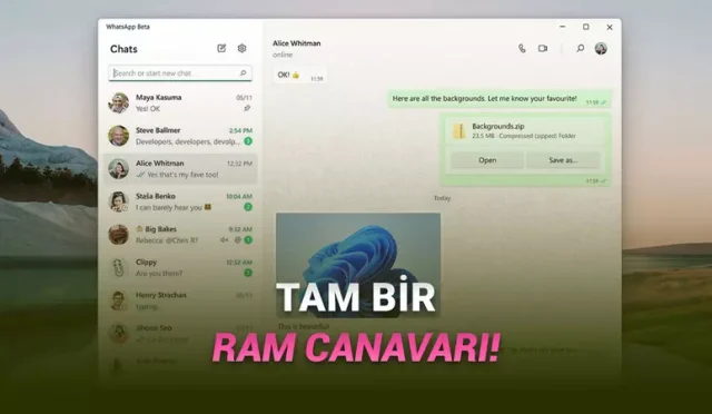 WhatsApp'ın Yeni Windows 11 Uygulaması