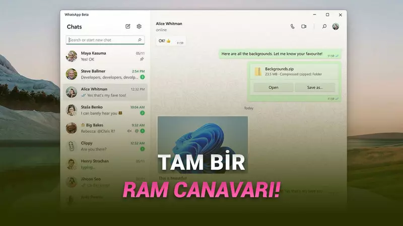 WhatsApp’ın Yeni Windows 11 Uygulaması “Çöp” Çıktı: Kullanıcılar Saç Baş Yoluyor!