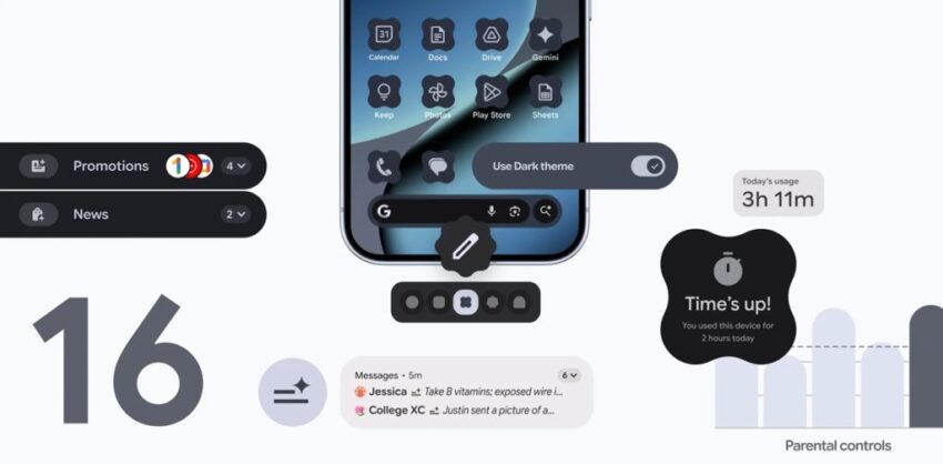 Android 16 yepyeni özellikler ile geldi