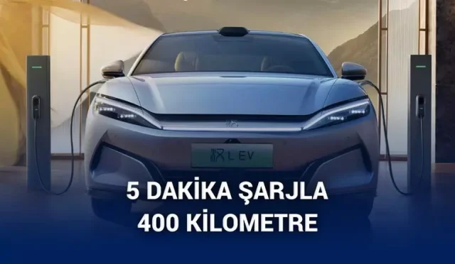 BYD, 1 MW gücündeki yeni şarj teknolojisiyle 5 dakikada 400 km menzil