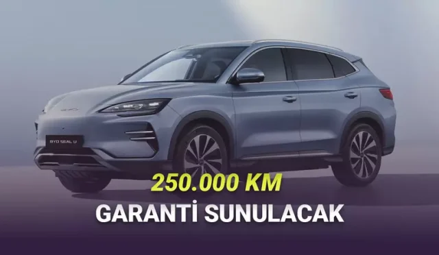 BYD, Avrupa’da elektrikli araçlarda sunduğu batarya garantisi kapsamını uzattığını açıkladı. Şirket, artık 8 yıl veya 250 bin km garanti sunacak. Bu, rakiplerinin çok önünde.