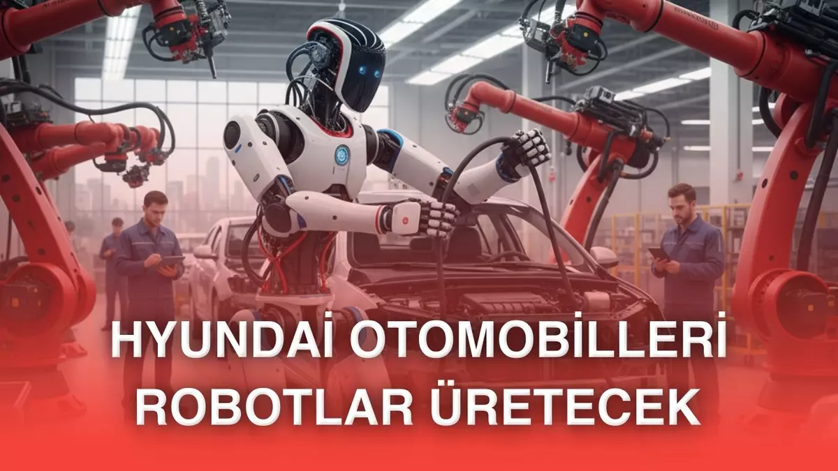Hyundai, yakında otomobillerini insansı robotlarla üreteceğini açıkladı