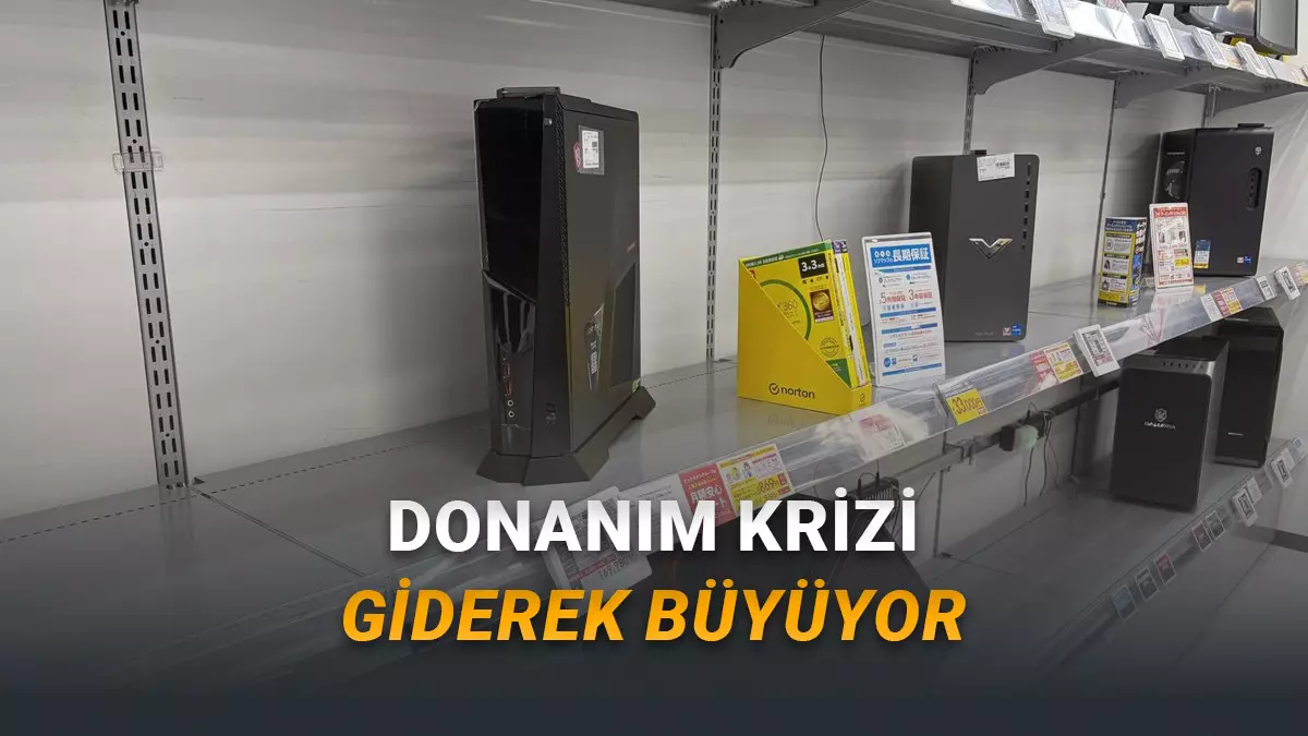 Japonya'nın elektronik merkezi şehri Akihabara'da faaliyet gösteren bir PC mağazası, yaşanan donanım kıtlığında kullanıcıların eski bilgisayarlarını kendilerine satması için âdeta reklam veriyor.