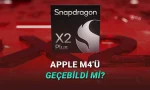 Qualcomm'un yakında Windows laptoplara güç verecek yeni işlemcisi Snapdragon X2 Plus, Apple'ın 2024 yılında çıkan M4 işlemcisiyle karşılaştırıldı.